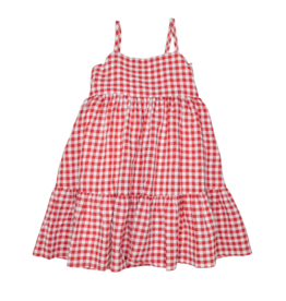 Lulu Bebe Mollie Red Check Dress