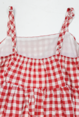 Lulu Bebe LB Mollie Red Check Dress