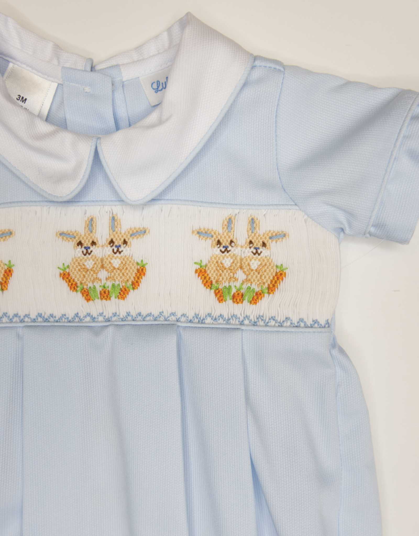 Lulu Bebe LBS26 Blake Smocked Bunny Bubble