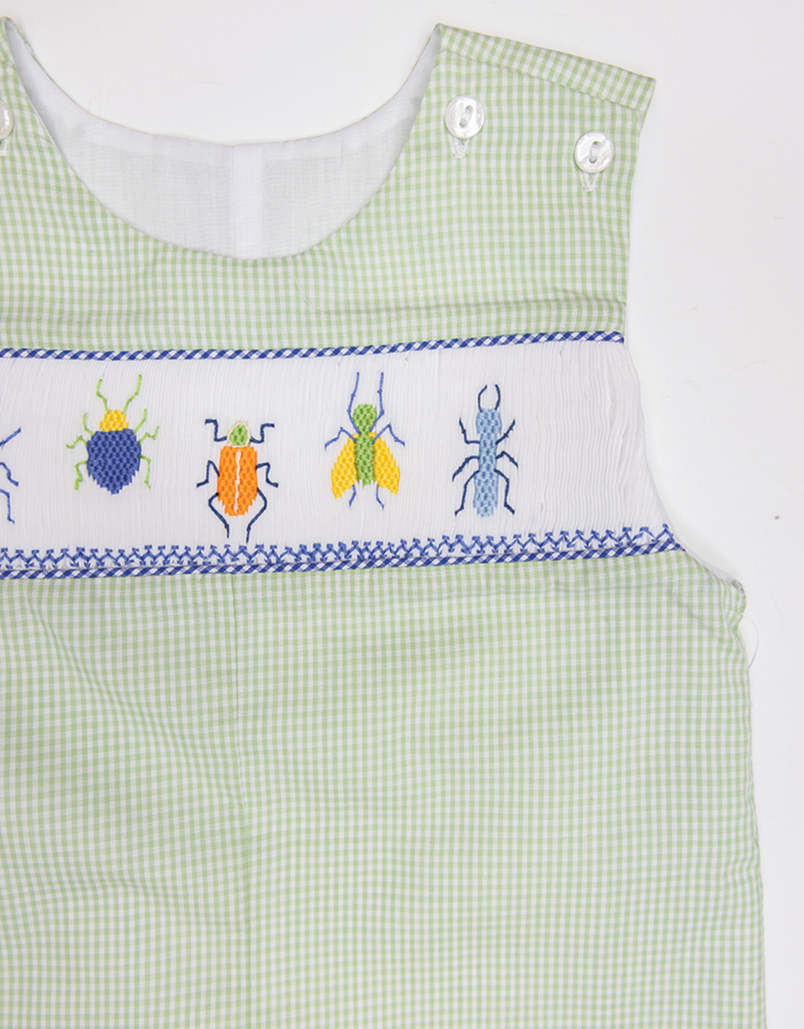 Lulu Bebe LBS26 Pete Insects Smocked Shortall