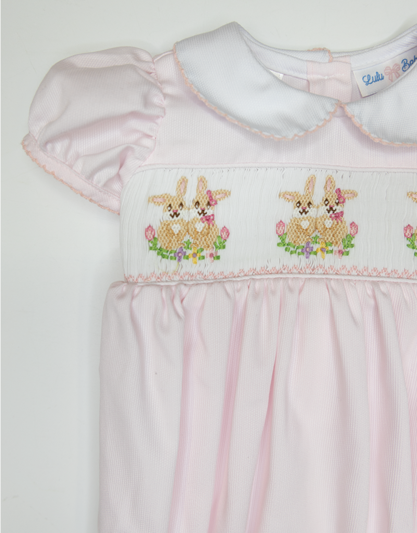 Lulu Bebe LBS26 Rosie Smocked Bunny Bubble