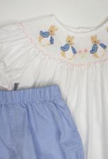Lulu Bebe LBS26 Emma Smocked Peter Rabbit Bloomer Set