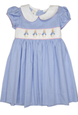 Lulu Bebe LBS26 Rose Peter Rabbit Smocked Waist Dress