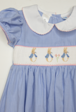 Lulu Bebe LBS26 Rose Peter Rabbit Smocked Waist Dress