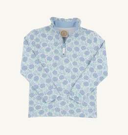 TBBC Canter Collar Half-Zip Handful of Hydrangeas