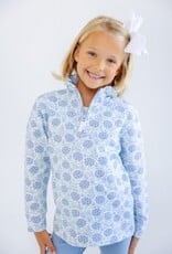 TBBC Canter Collar Half-Zip Handful of Hydrangeas