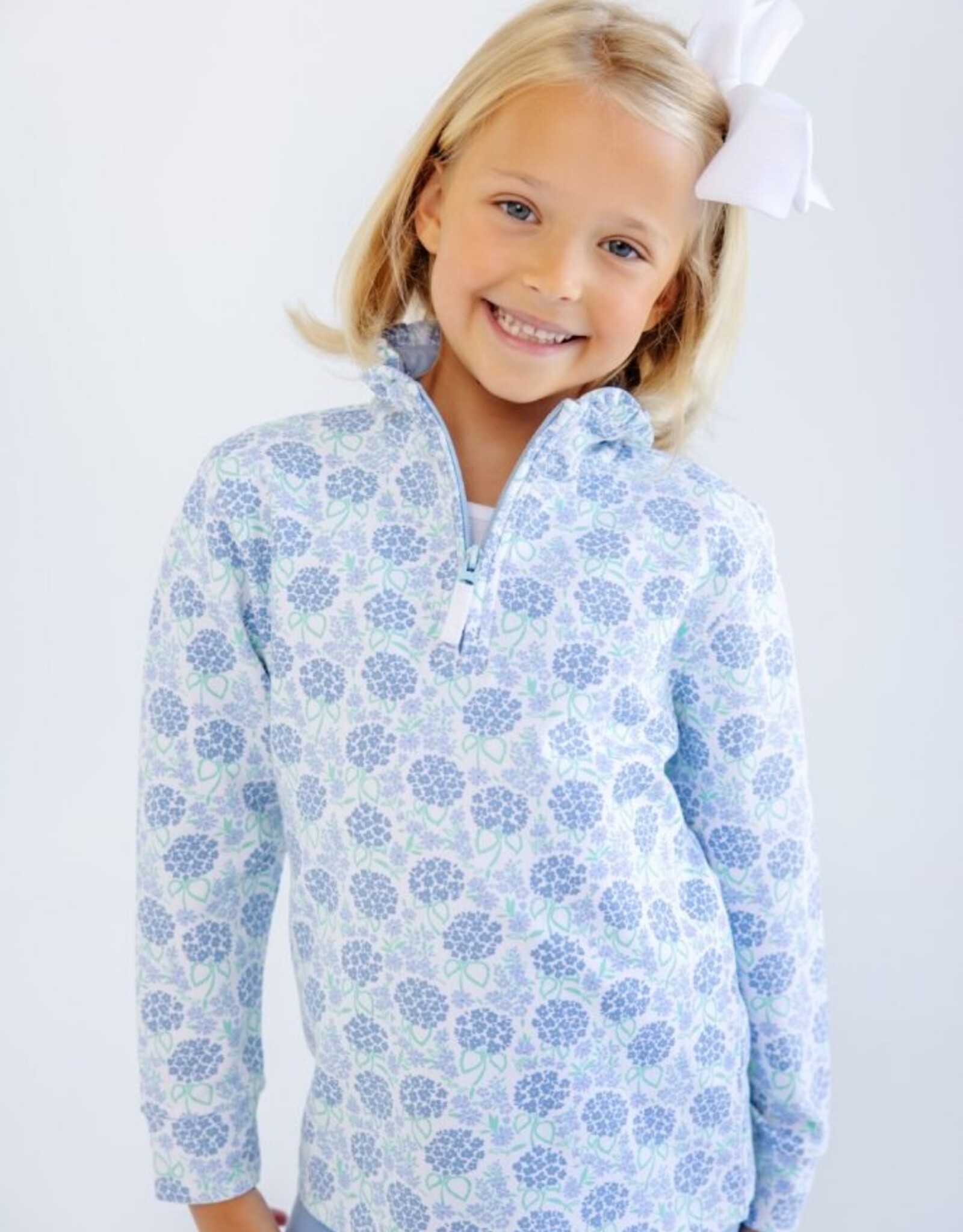 TBBC Canter Collar Half-Zip Handful of Hydrangeas