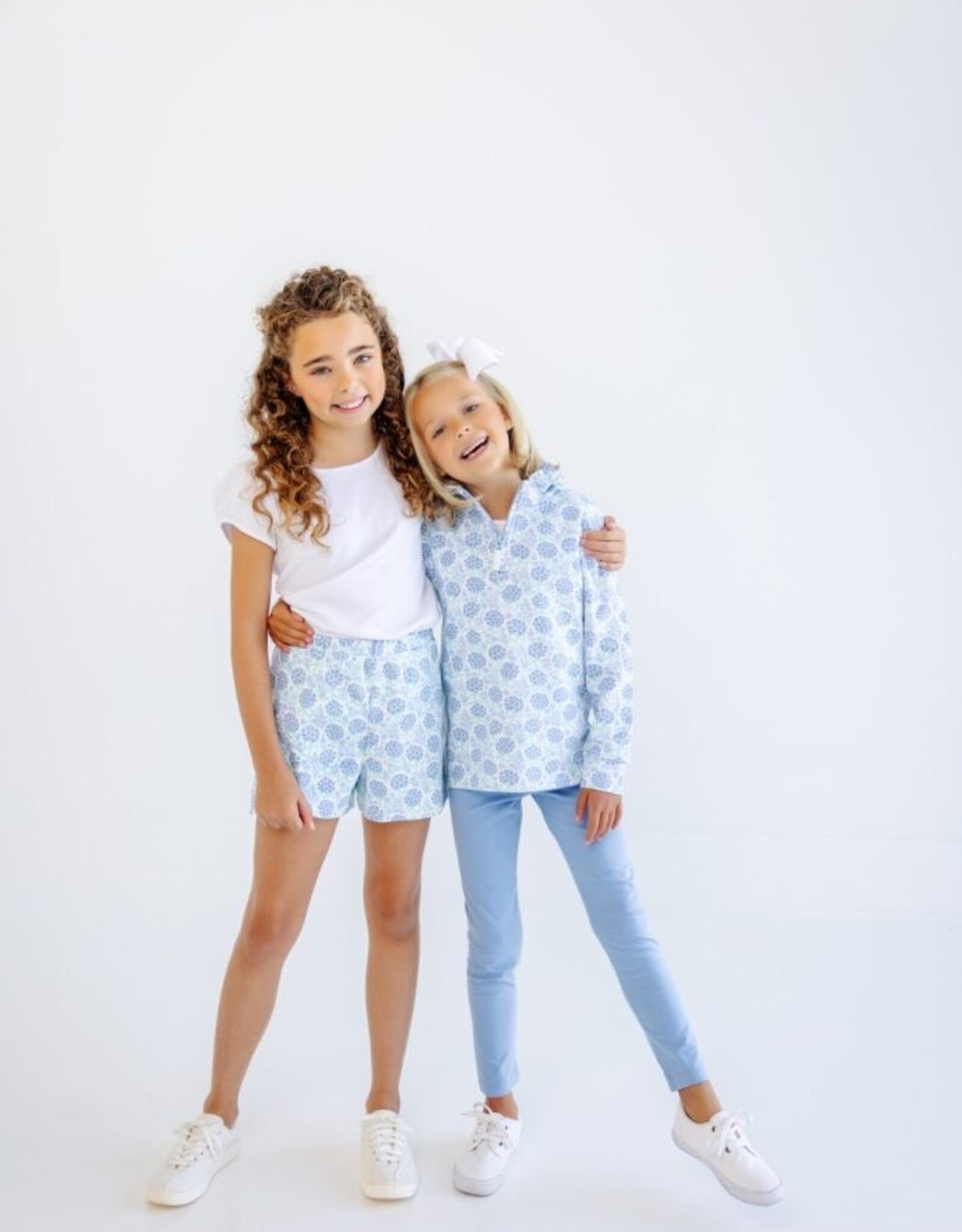 TBBC Canter Collar Half-Zip Handful of Hydrangeas