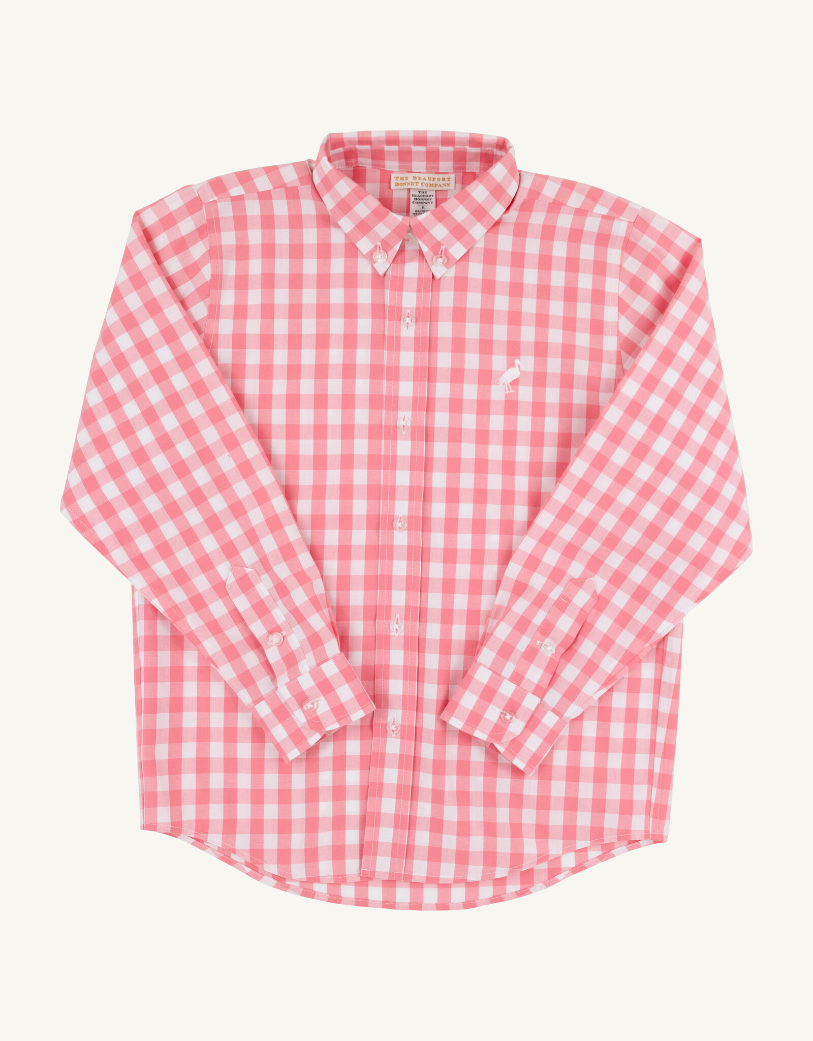 TBBC Dean List Dress Shirt Parrot Cay Coral Check