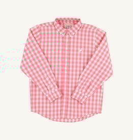 TBBC Dean List Dress Shirt Parrot Cay Coral Check