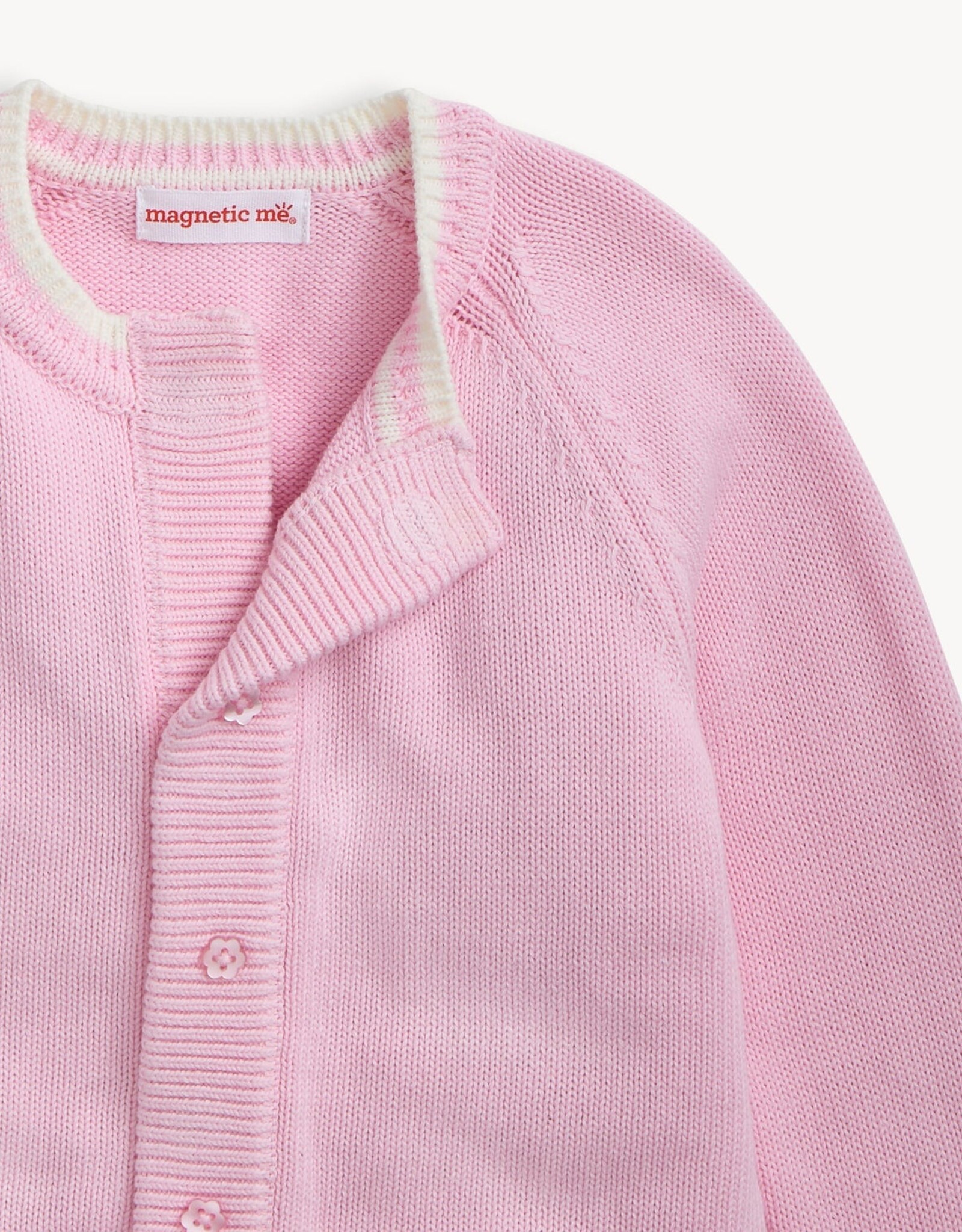 Magnetic Me MM Crewneck Cardigan Pink