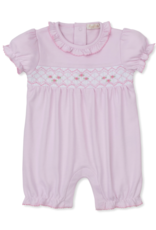 Kissy Kissy CLB26 Smocked Short Playsuit Pink
