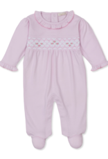 Kissy Kissy CLB26 Smocked Footie Pink