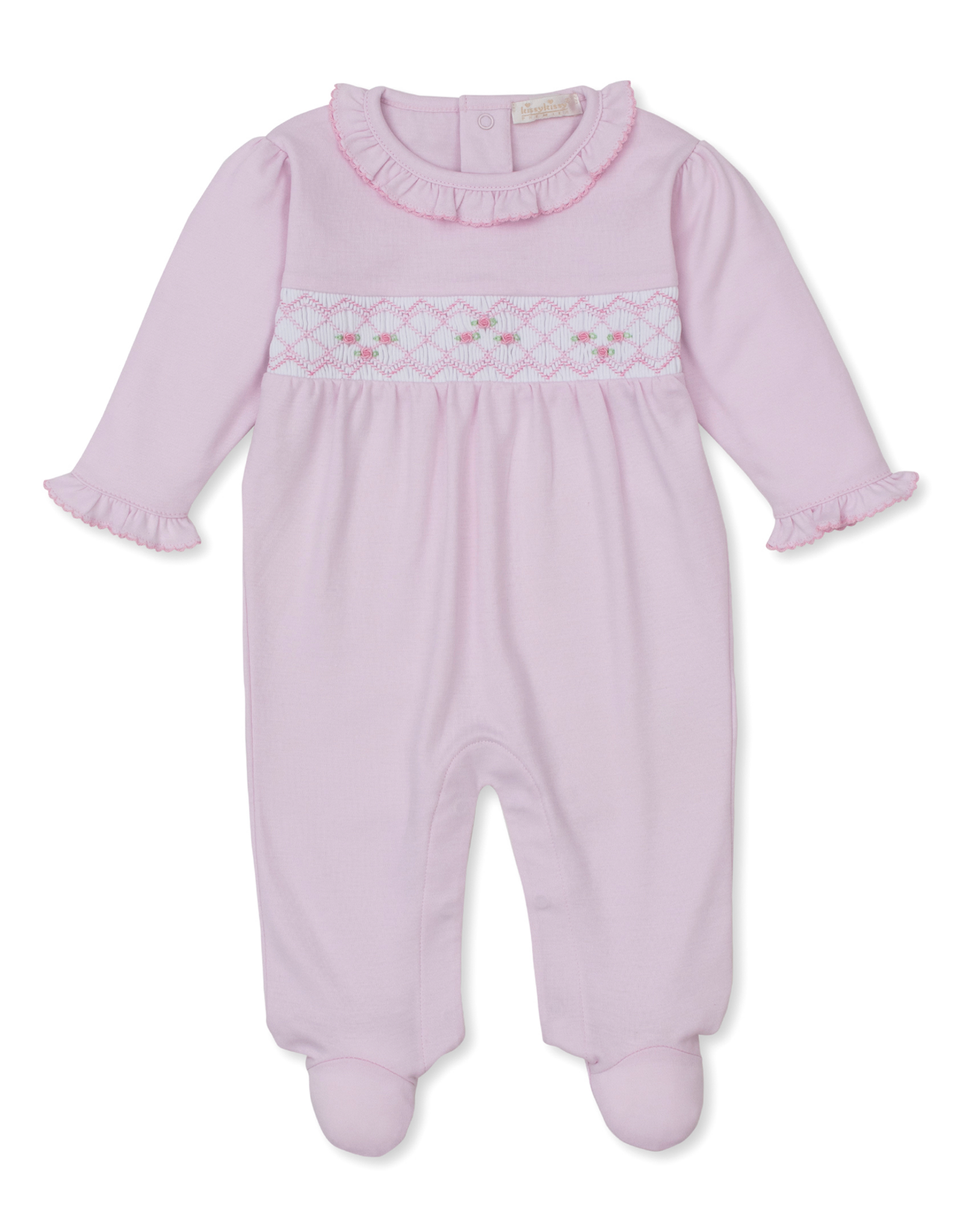 Kissy Kissy CLB26 Smocked Footie Pink