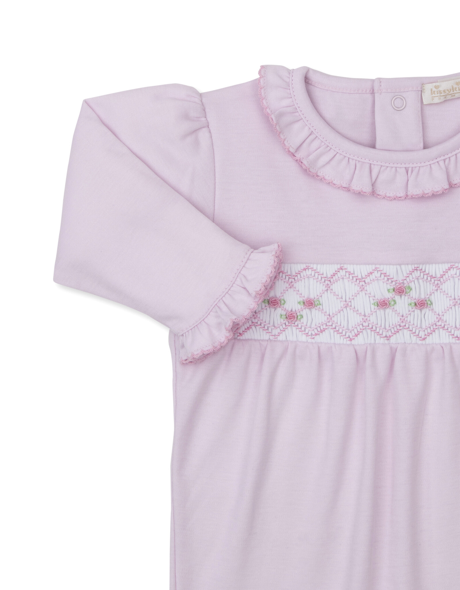 Kissy Kissy CLB26 Smocked Footie Pink