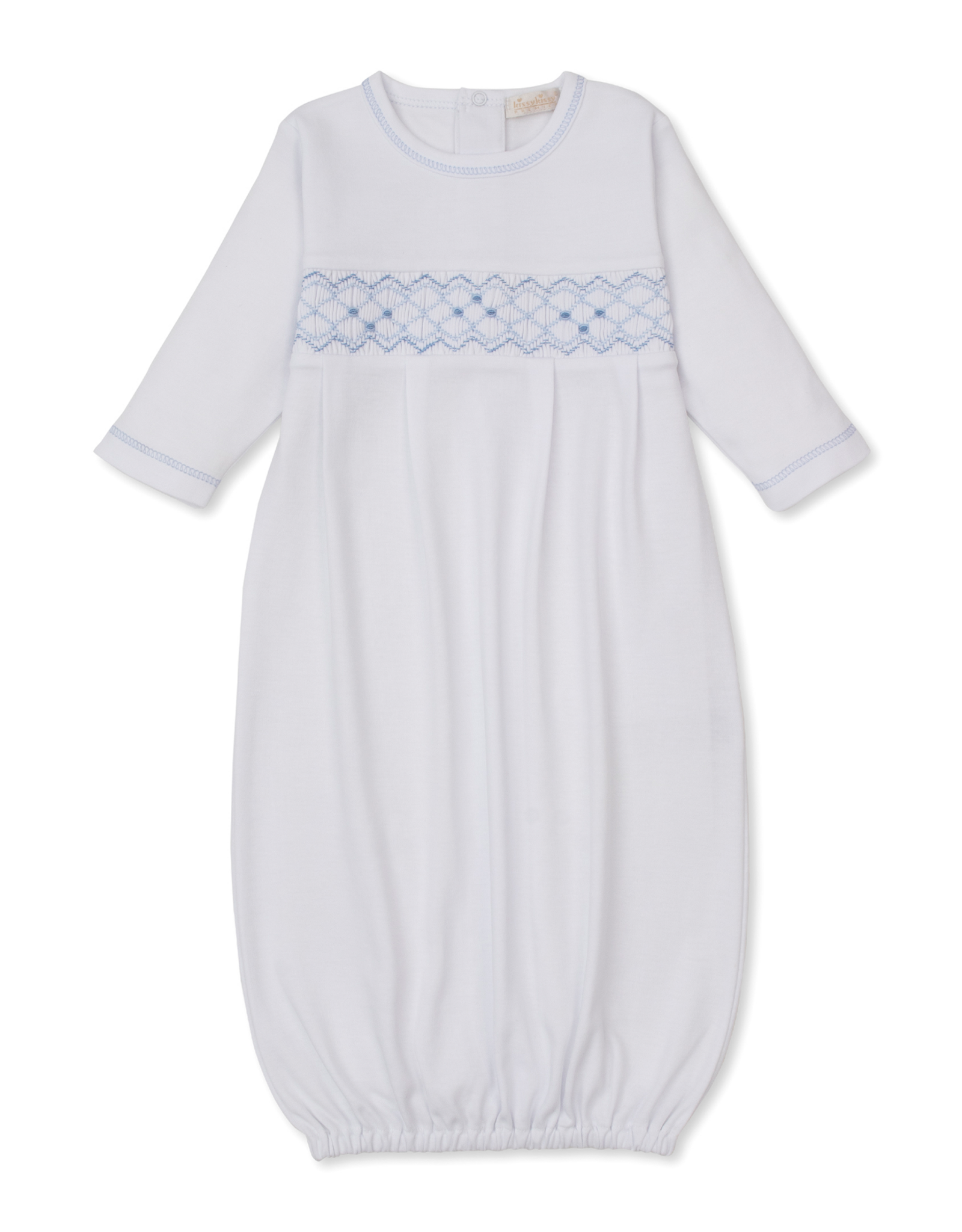 Kissy Kissy CLB26 Smocked Sack White/Blue