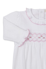Kissy Kissy CLB26 Smocked Sack White/Pink