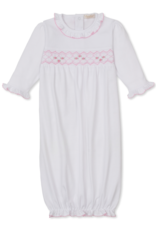 Kissy Kissy CLB26 Smocked Sack White/Pink