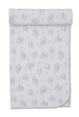 Kissy Kissy Sweet Sheep Blanket Silver