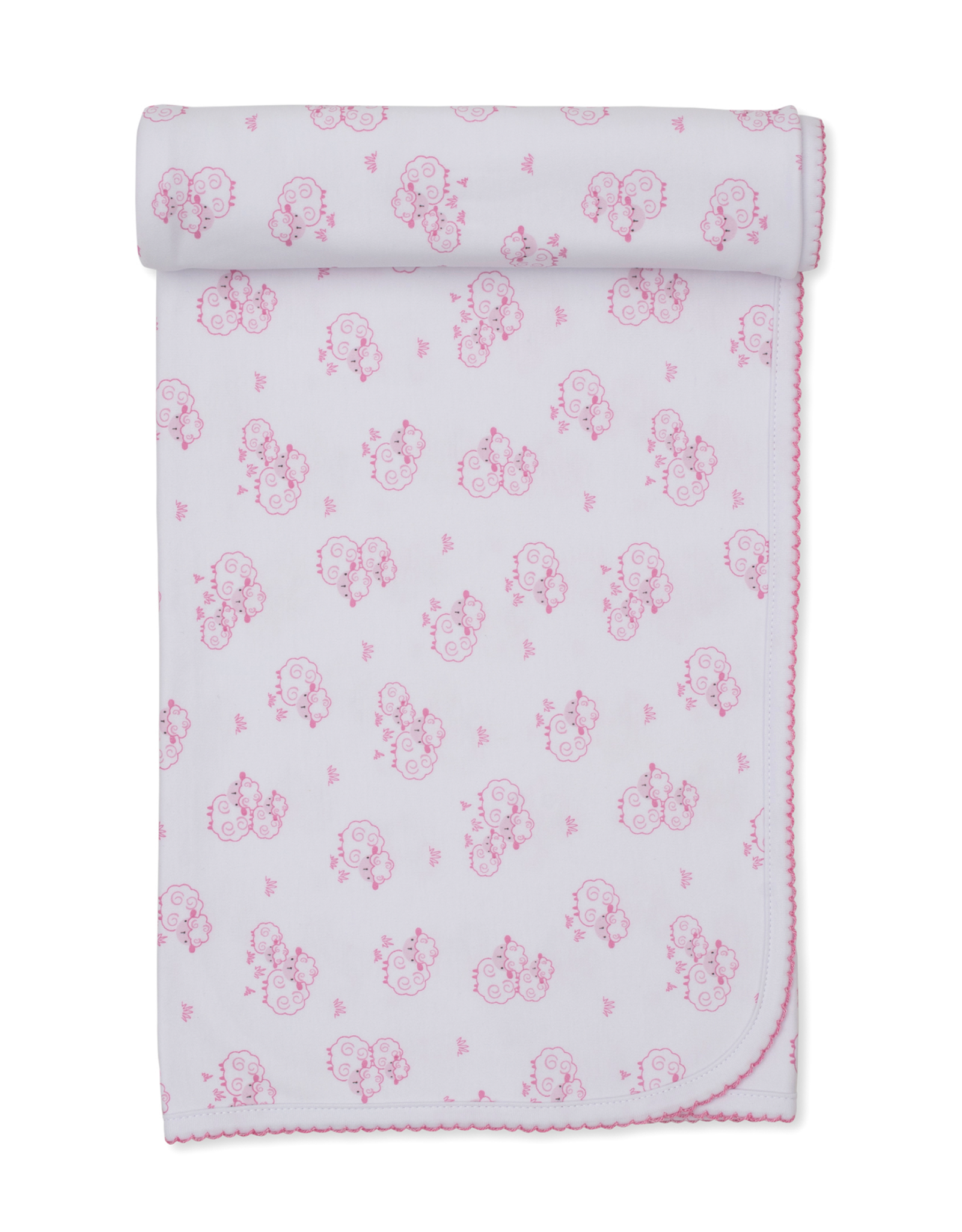 Kissy Kissy Sweet Sheep Blanket Pink