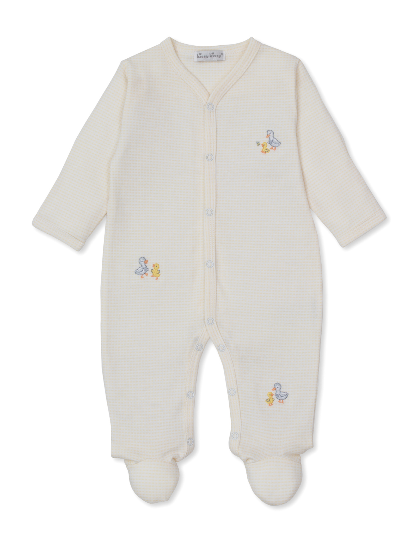 Kissy Kissy Duck Pond Paddles Stripe Footie
