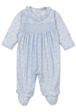 Kissy Kissy Country Gardens Smock Footie Blue