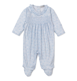 Kissy Kissy Country Gardens Smock Footie Blue