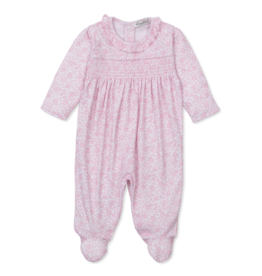 Kissy Kissy Country Gardens Smock Footie Pink