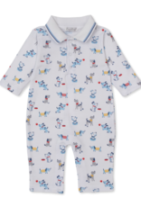 Kissy Kissy Puppy Patch Collared Print Playsuit