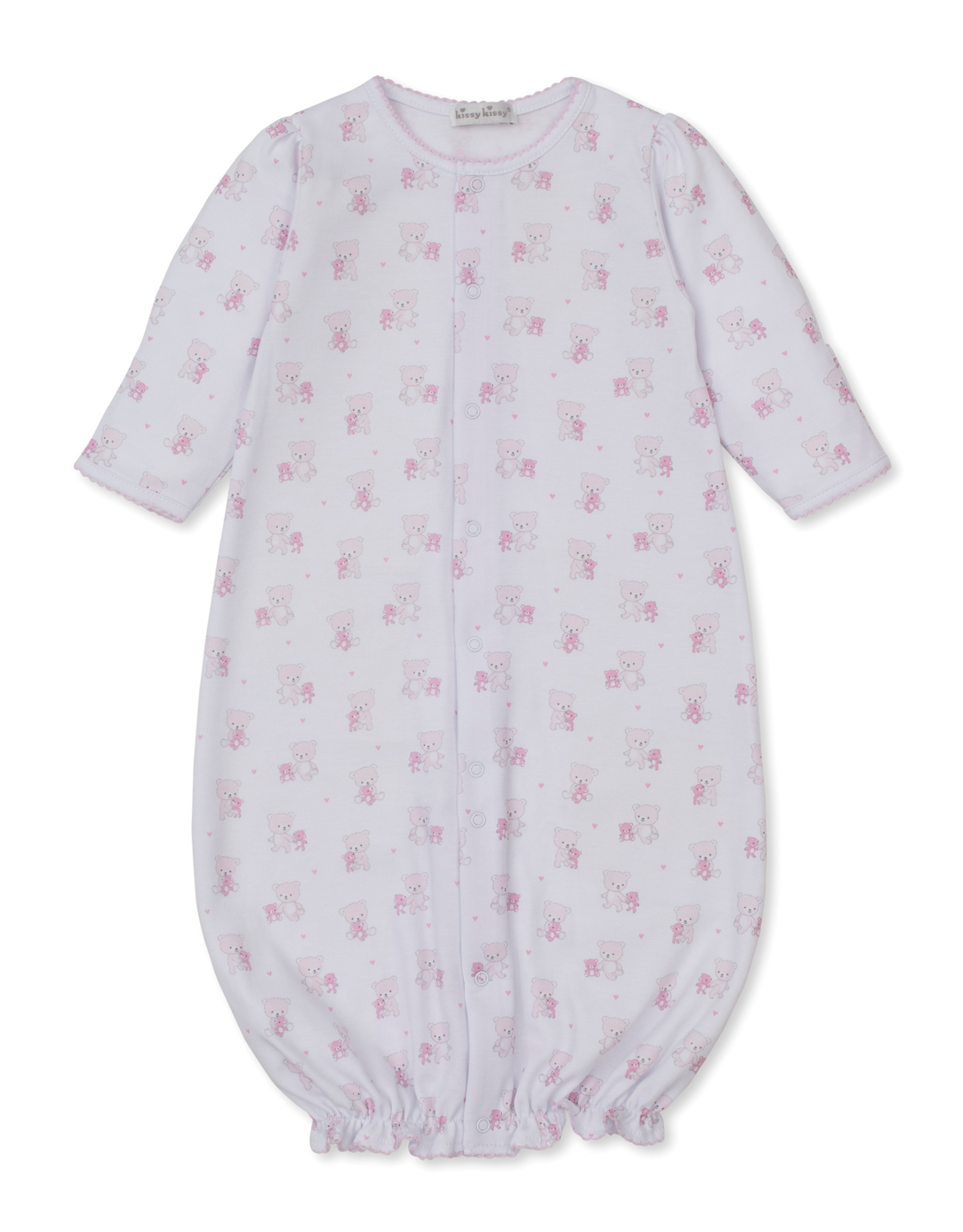 Kissy Kissy Teddy Bear Love Converter Gown Pink