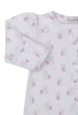 Kissy Kissy Teddy Bear Love Zip Footie Pink
