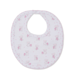 Kissy Kissy Teddy Bear Love Bib Pink