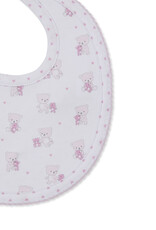 Kissy Kissy Teddy Bear Love Bib Pink