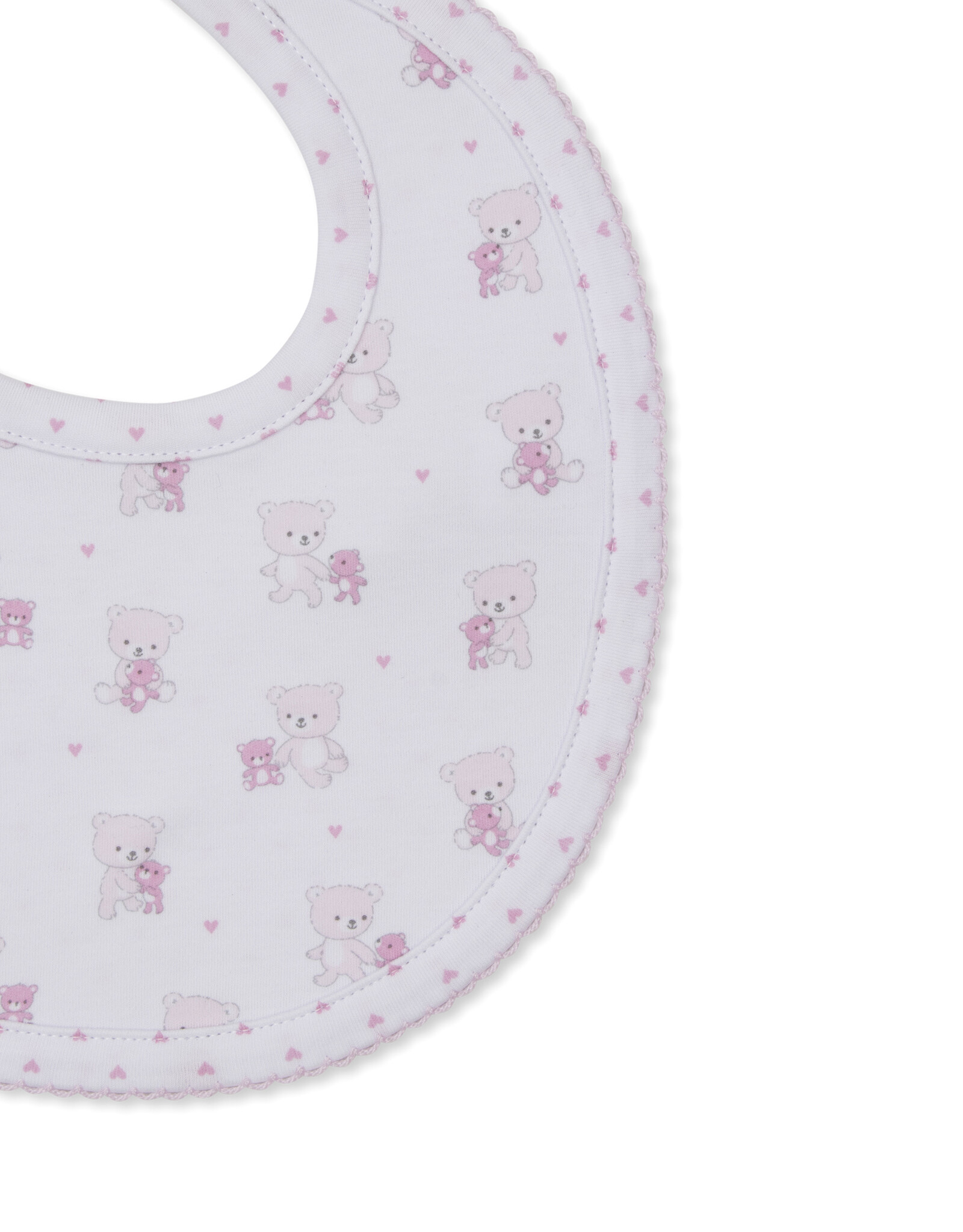 Kissy Kissy Teddy Bear Love Bib Pink