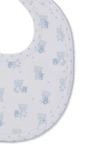 Kissy Kissy Teddy Bear Love Bib Blue