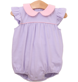 Trotter Street Kids (Size 12m) Genevieve Bubble Lavender Stripe