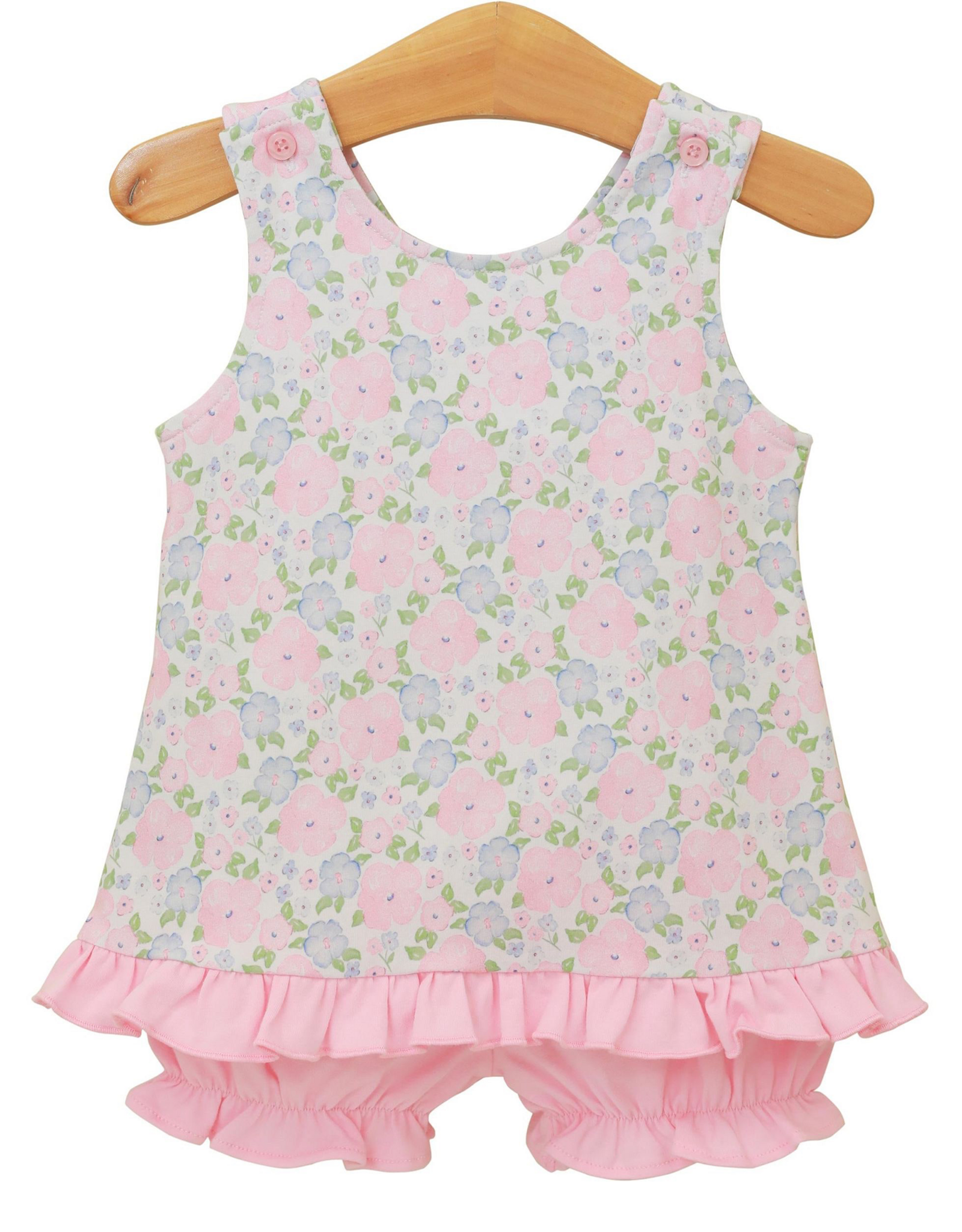 Trotter Street Kids TSS26 Floral Blossoms Bloomer Set