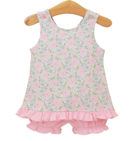 Trotter Street Kids Floral Blossoms Bloomer Set