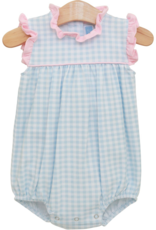 Trotter Street Kids TSS26 Meredith Bubble Blue Gingham