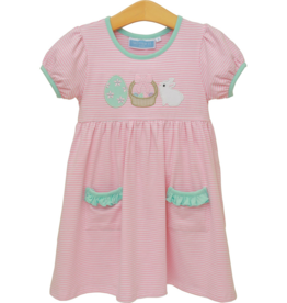 Trotter Street Kids Bunnies  & Baskets Dress