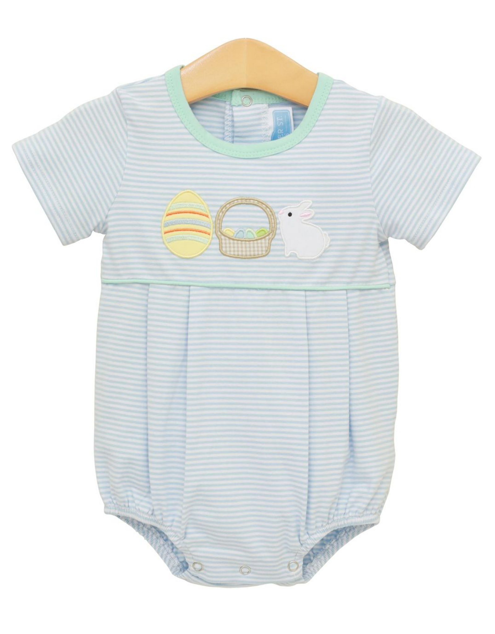 Trotter Street Kids TSS26 Bunnies  & Baskets Bubble Blue