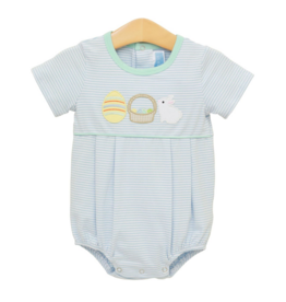 Trotter Street Kids Bunnies  & Baskets Bubble Blue