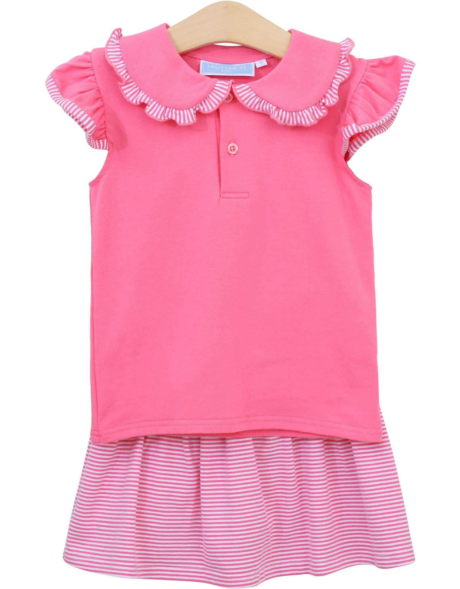 Trotter Street Kids TSS26 Camilla Skort Set Pink Stripe