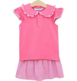 Trotter Street Kids Camilla Skort Set Pink Stripe