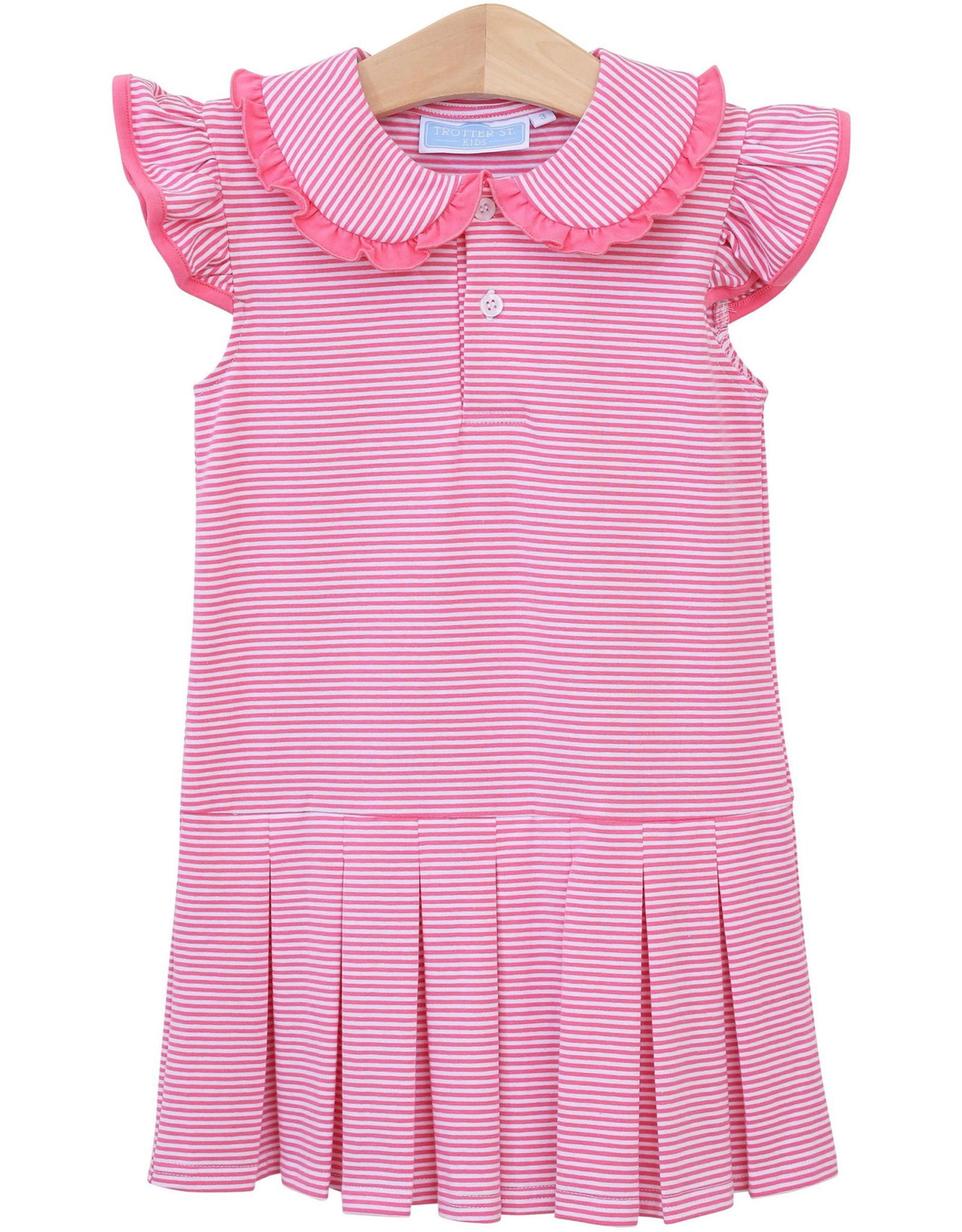 Trotter Street Kids TSS26 Camilla Dress Pink Stripe