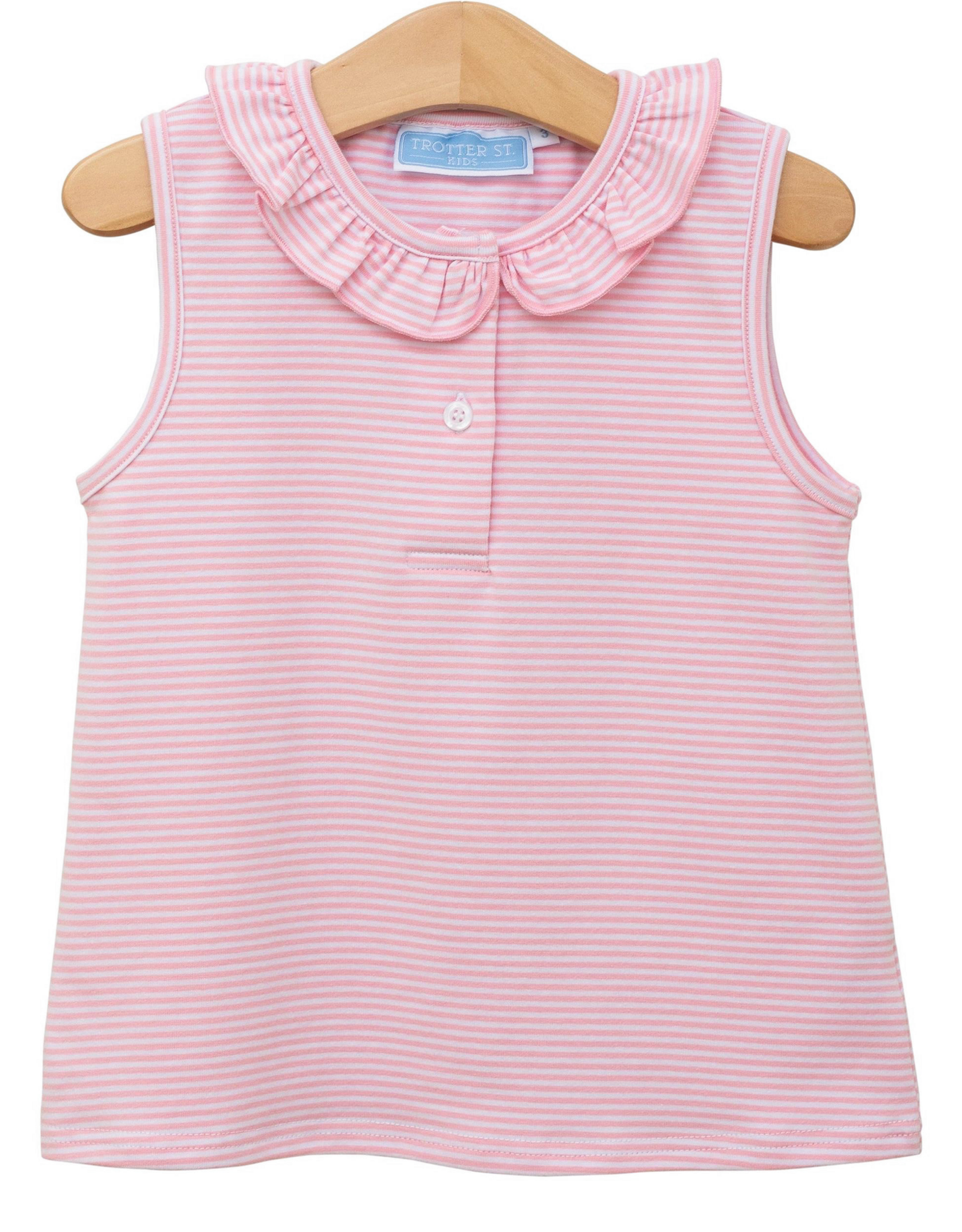 Trotter Street Kids TSS26 Nora Tank Pink Stripe
