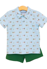 Trotter Street Kids TSS26 Ducks in a Row  Polo Short Set