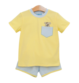 Trotter Street Kids Puppy Paws Short Set