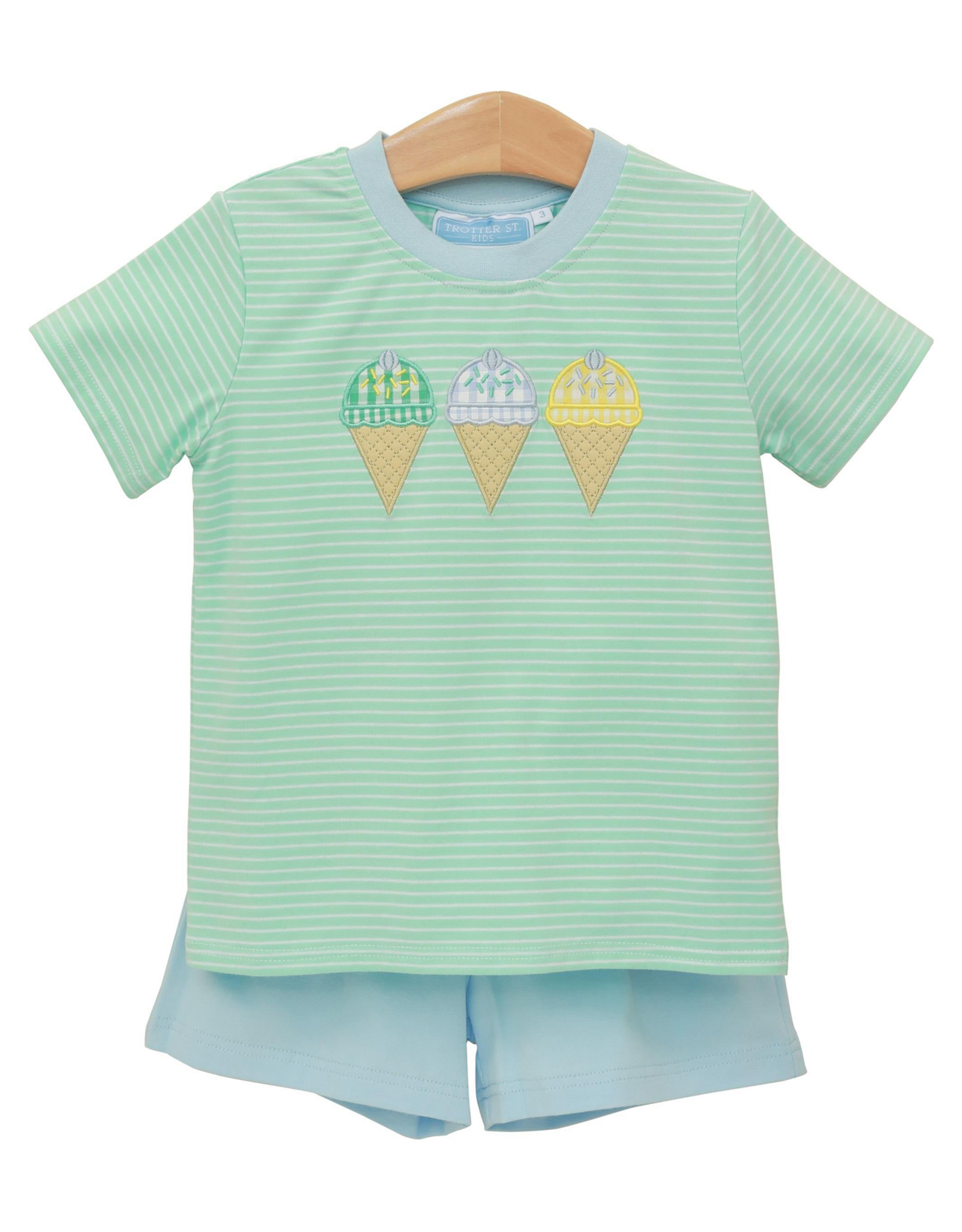 Trotter Street Kids TSS26 Triple Scoop Short Set