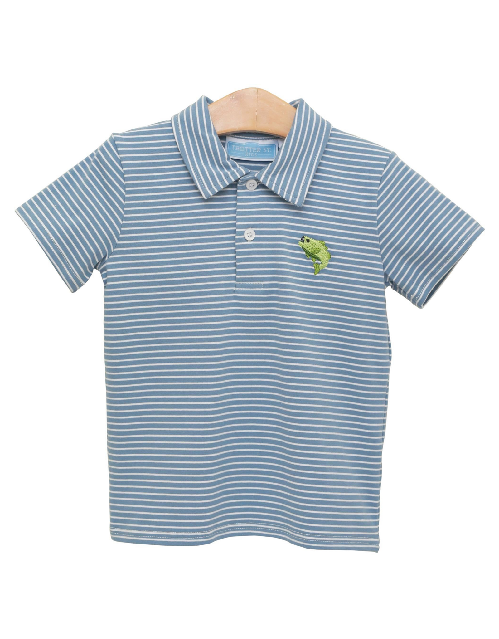 Trotter Street Kids TSS26 Hooked on Fishing Polo